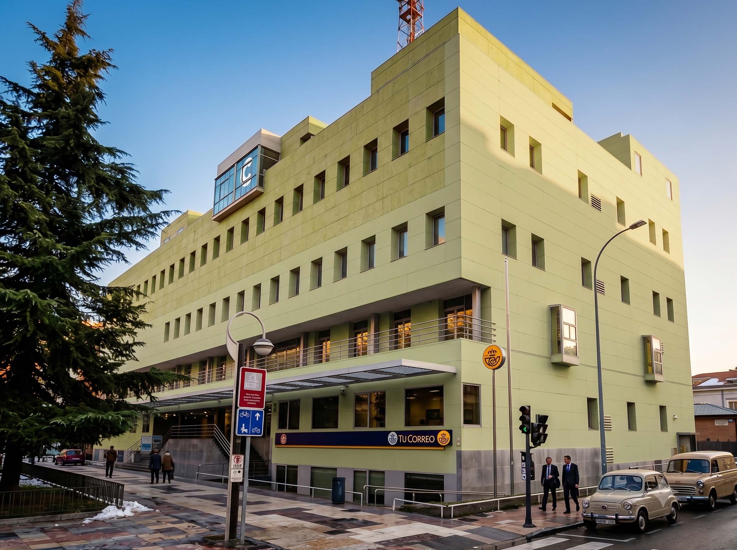 Edificio de Correos sede central de Alejandro de la Sota Martínez