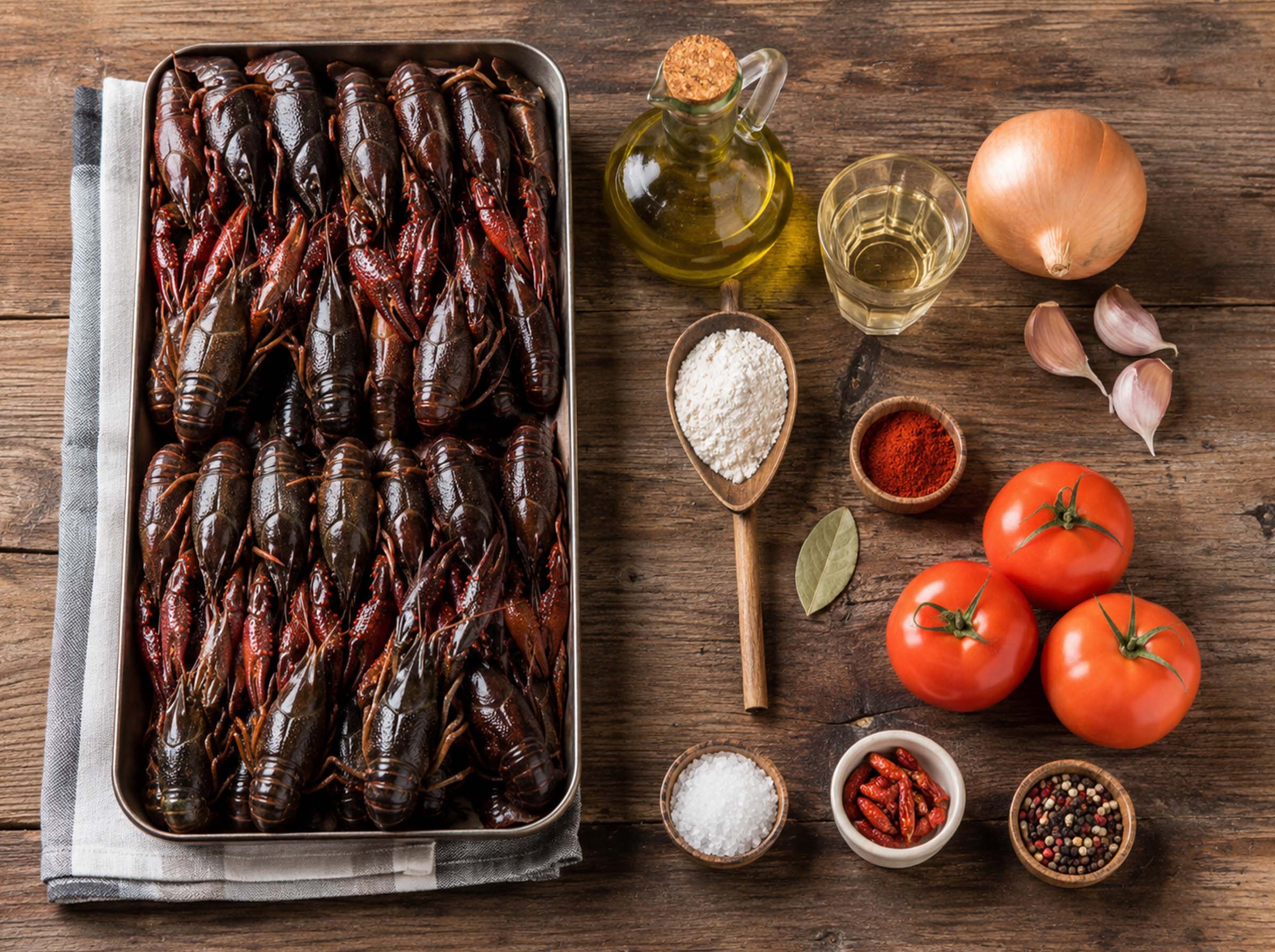Receta cangrejos de río a la leonesa