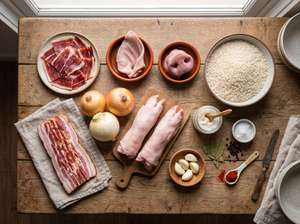 Ingredientes receta arroz al estilo comarcal
