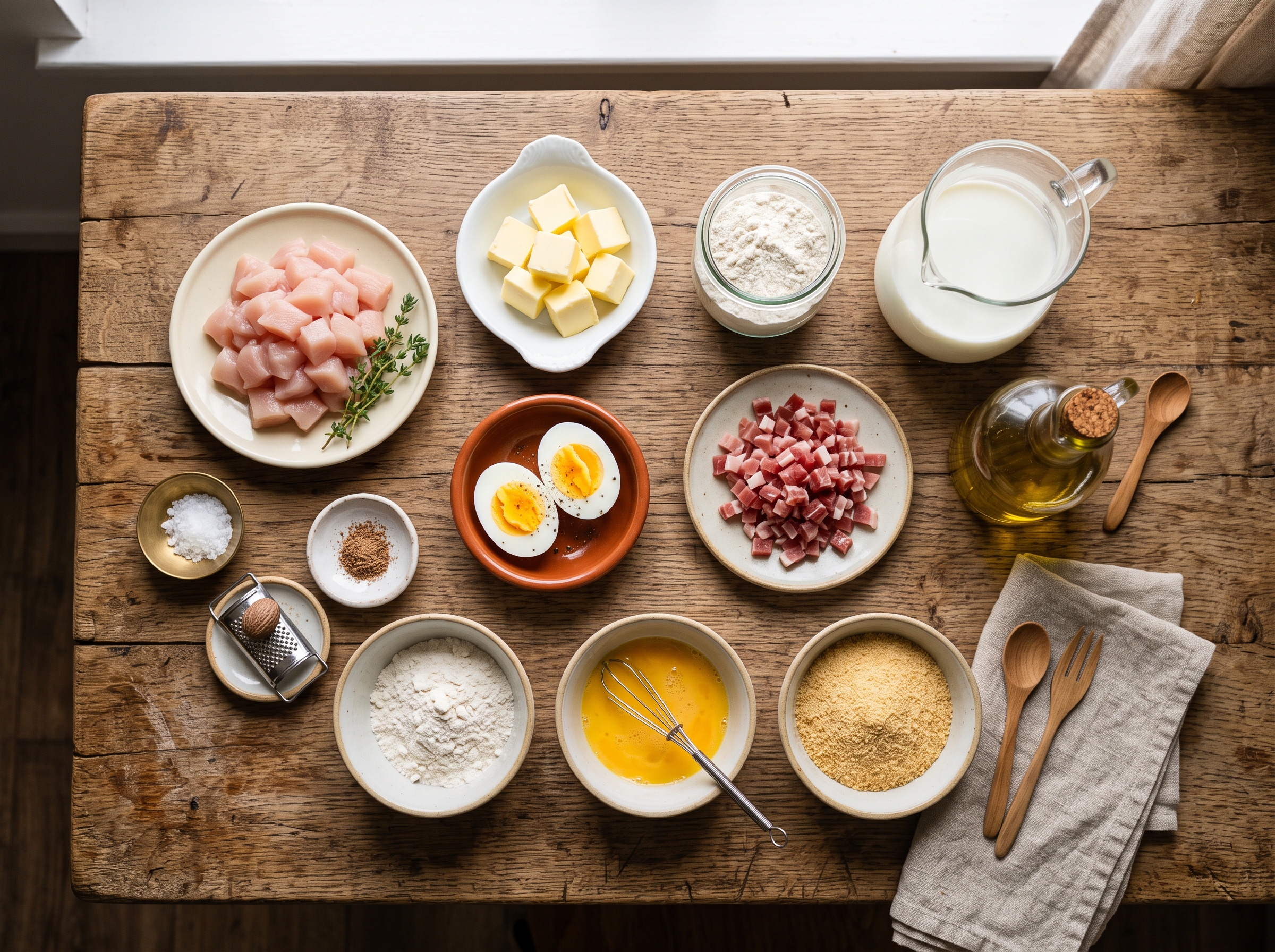 Ingredientes receta croquetas de pollo