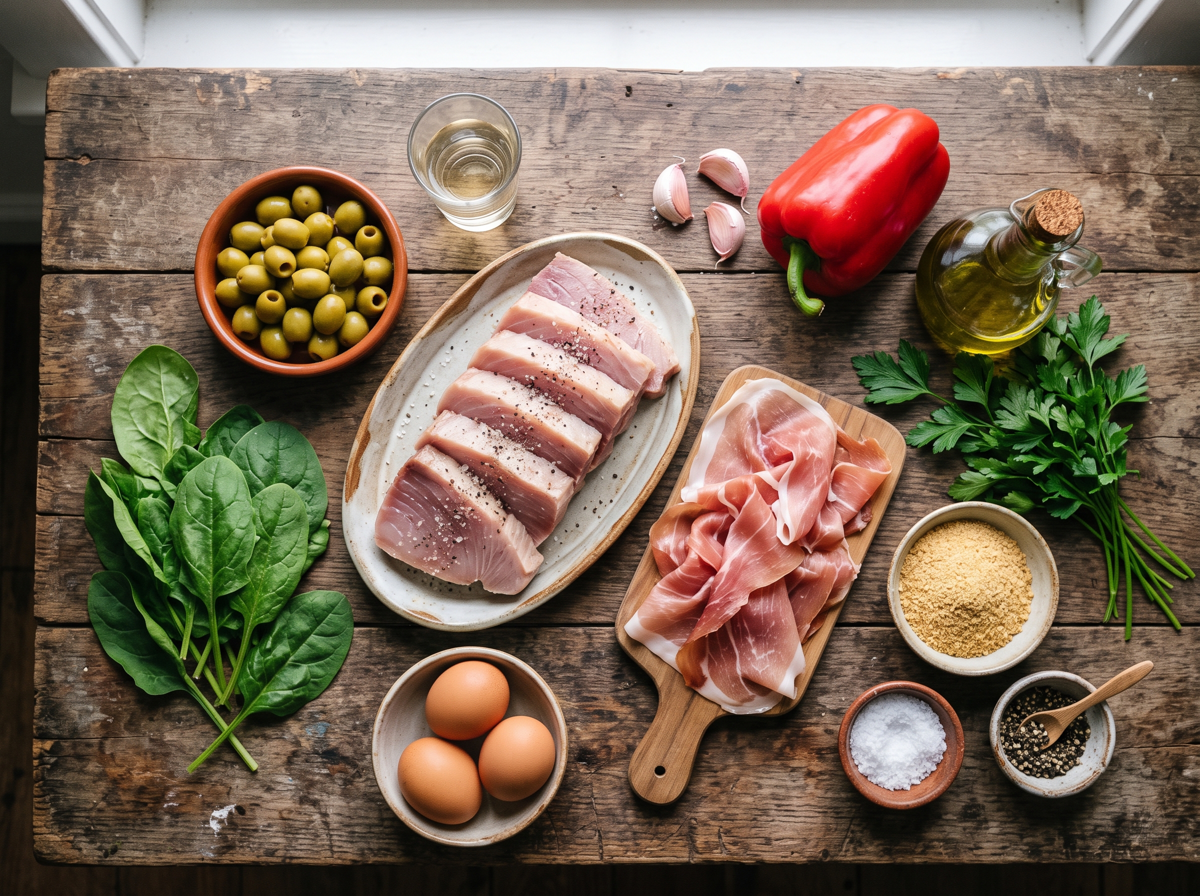 Ingredientes receta fiambre de bonito